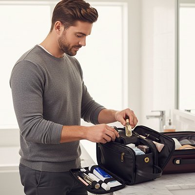 Trousse de toilette homme | Voyageur Élégant - Harmonie Maison