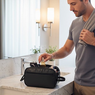 Trousse de toilette homme | Voyageur Élégant - Harmonie Maison